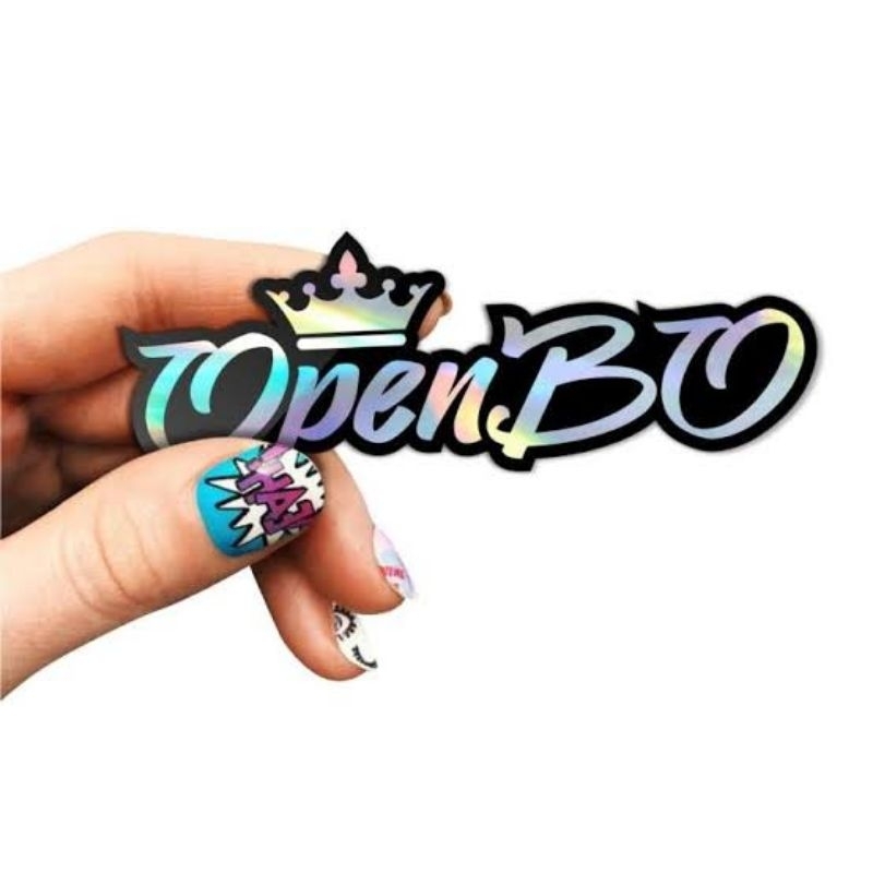 

STIKER VIRAL HOLOGRAM MAHKOTA LIST HITAM BEBAS REQUEST TULISAN UK12X2