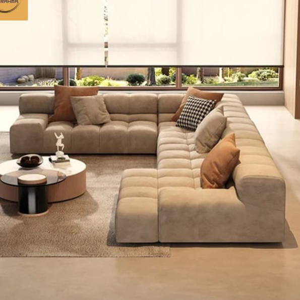 sofa L selonjor / sofa tamu / sofa tv / sofa lesehan madju living