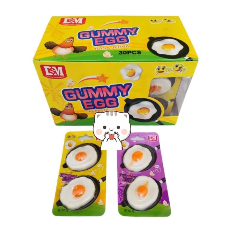 

DSM PERMEN LUNAK TELOR CEPLOK/GUMMY BOX EGG ISI 30