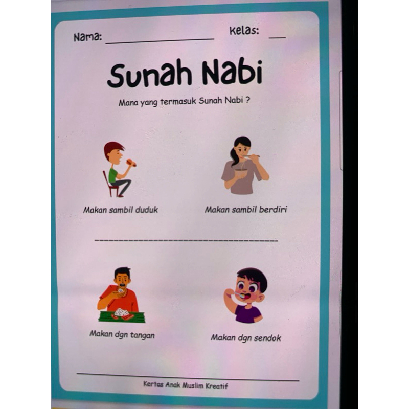 

LATIHAN SOAL TK / PAUD / SD NABI DAN ROSUL 54 LEMBAR