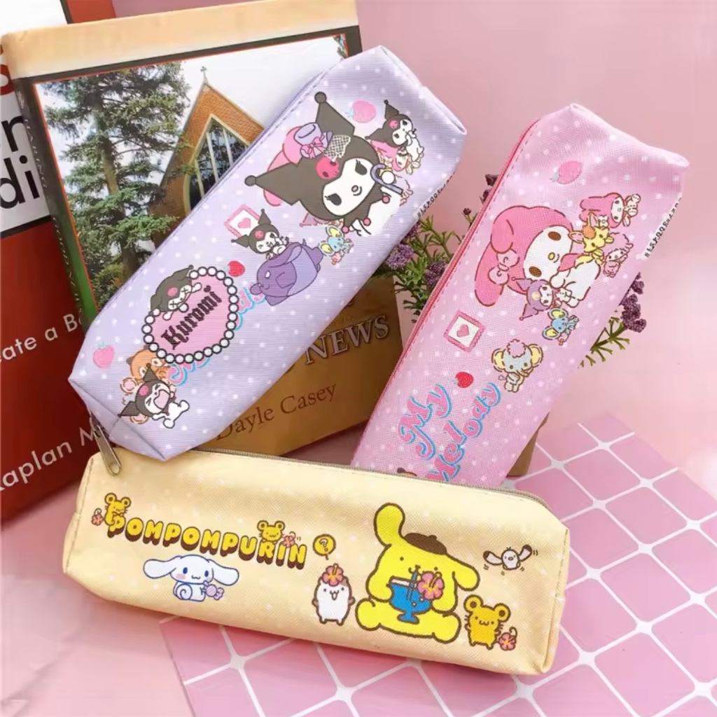 

Tempat Pensil Sekolah Anak Gambar Labubu Sanrio Kuromi Melody Purin Karakter Lucu Kotak Pensil Kantor Resleting