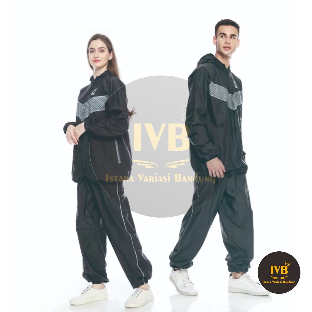 Sauna Suit Ethnic | Baju Sauna | Jaket + Celana Sauna by Rainsol (Original)