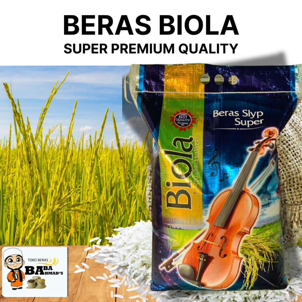 

BERAS BIOLA SUPER PREMIUM - 10KG/15/KG/20KG/25KG