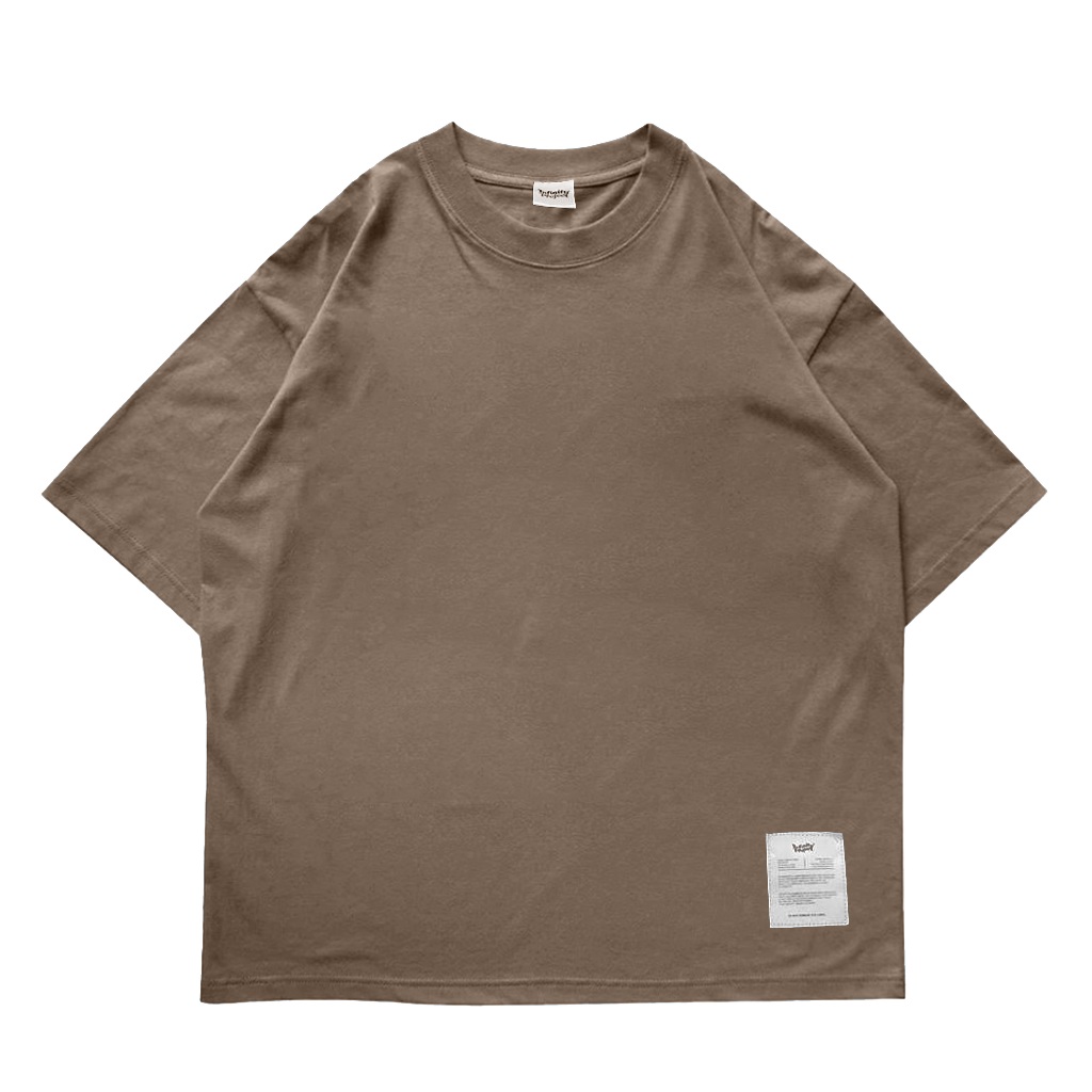 Oversize Tshirt COKLAT MILO Kaos Polos Premium | Lengan Pendek Pria Wanita