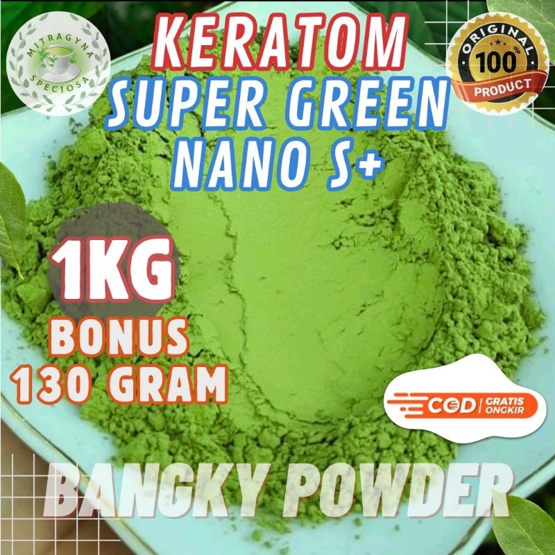 

SERBUK PURLI, MINUMAN BUBUK DAUN PURLIK NANO S+ KRATON HIJAU 1KG ASLI BORNEO KALIMANTAN