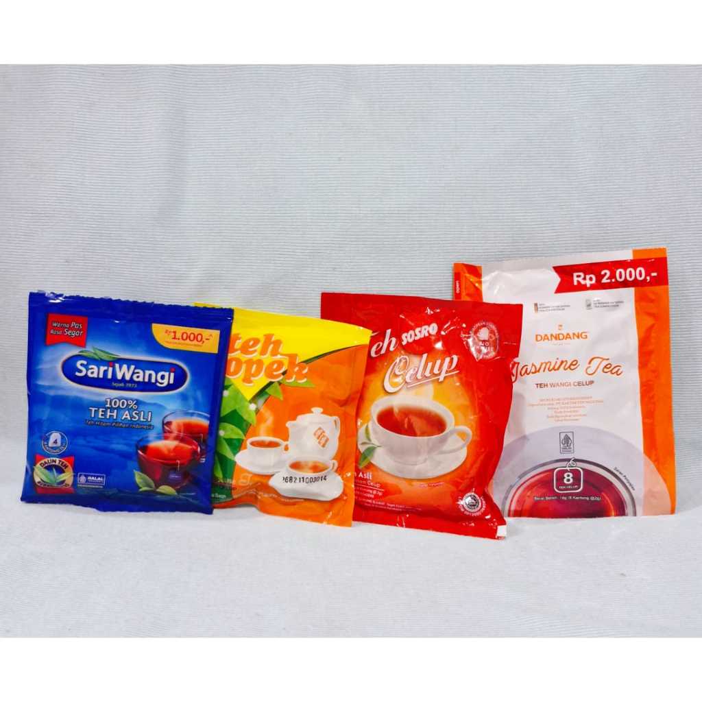 

Teh Sari Wangi / Teh Gopek / Teh Sosro Celup / Teh Dandang Sachet (1 Pcs)