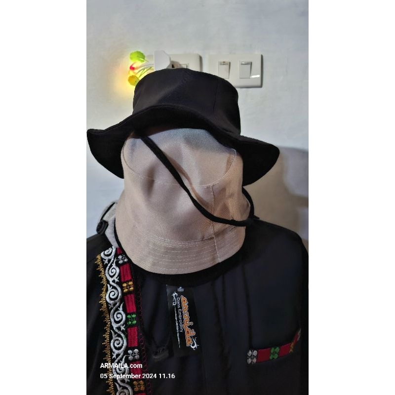 Topi bucket vintage original polos