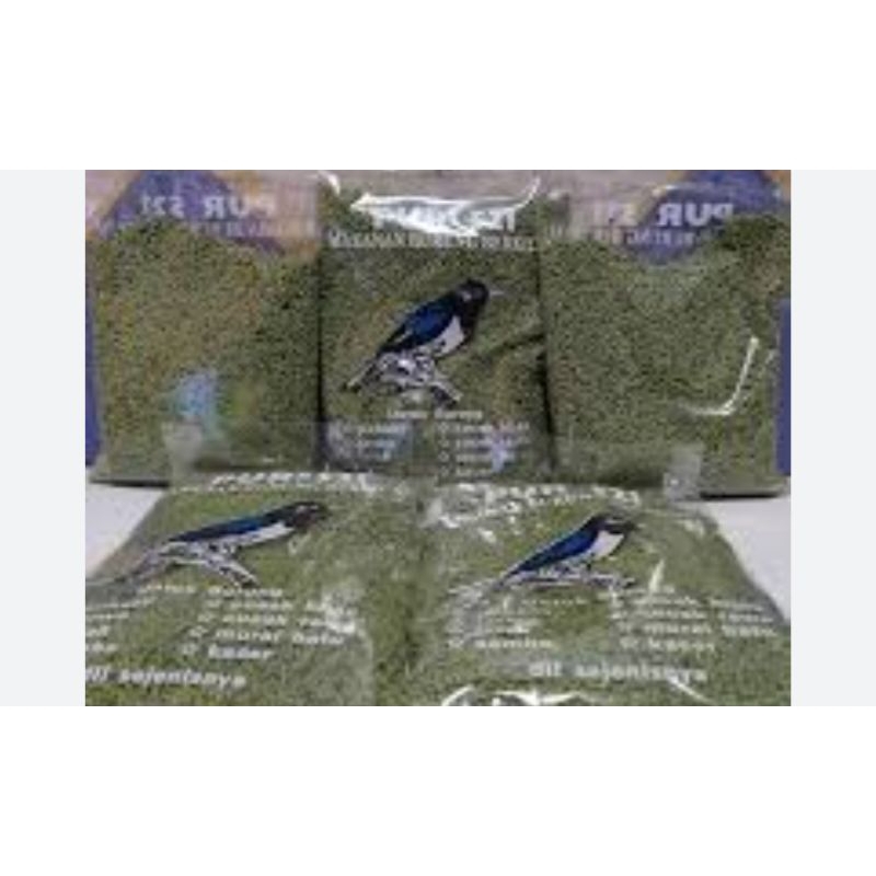 Pur Hijau Kiloan Pur 521 Voer Pakan Burung Ecer Repack Plastik Kiloan
