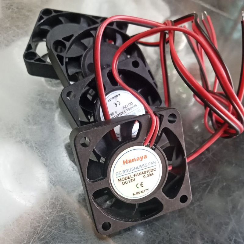 Fan DC 12V 4×4 CM / Kipas DC 12V Tebal 1CM