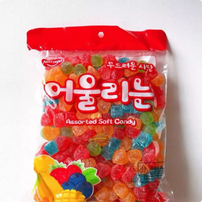 

naraya assorted soft candy 1kg naraya jelly 1kg