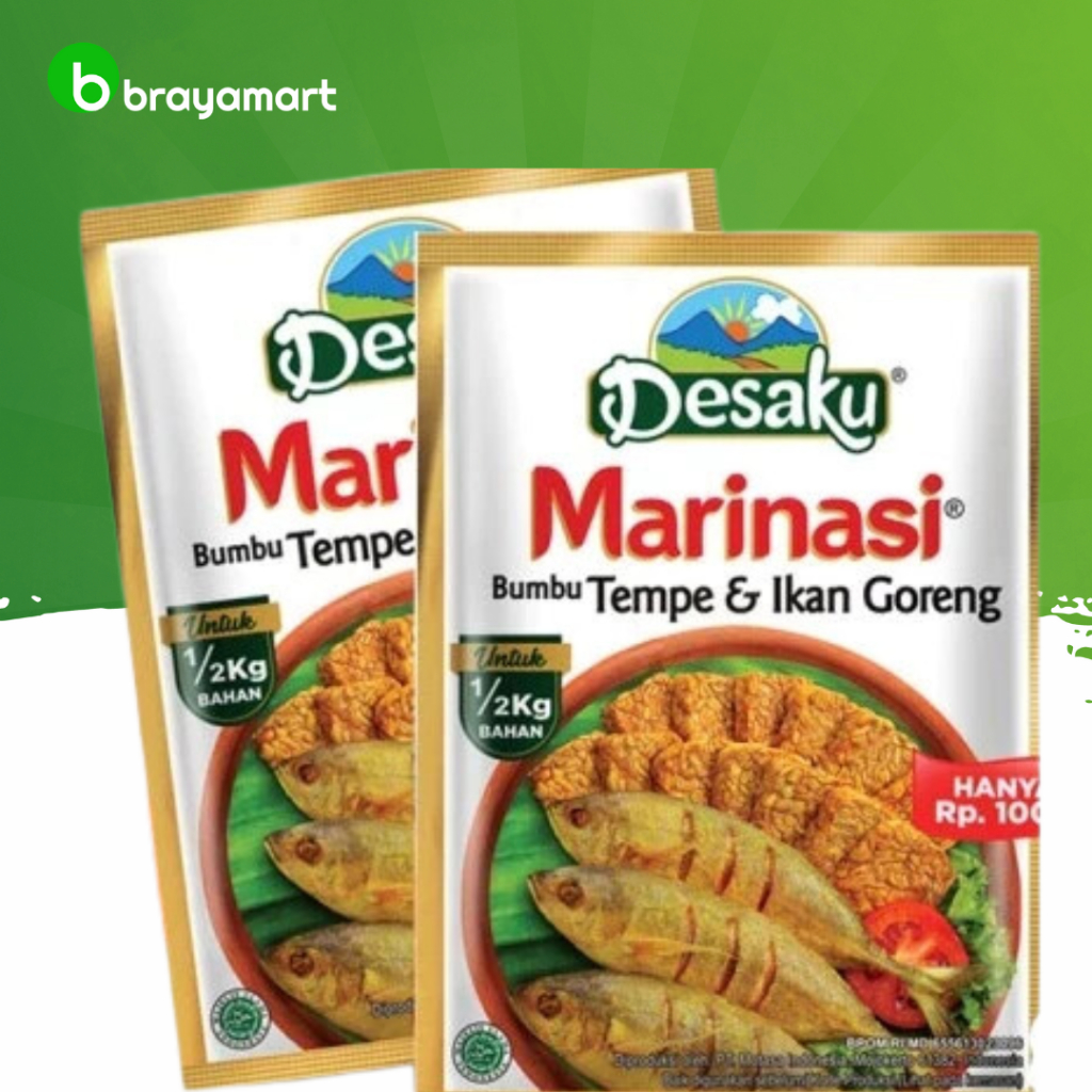 

Desaku marinasi bumbu tempe & ikan goreng sachet 15 gram Brayamart