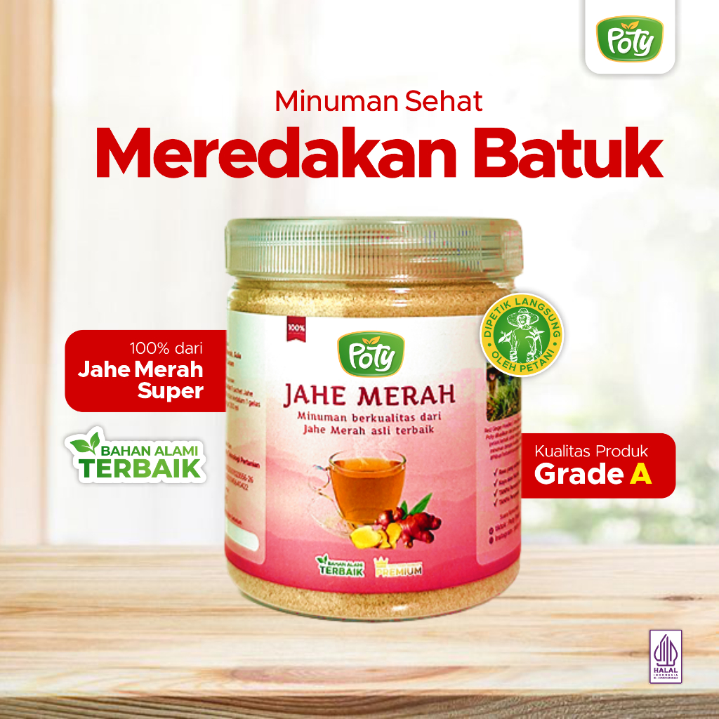 

Jahe Merah Bubuk Murni Instan Jamu Herbal Original 1 Kg 300 Gr Poty