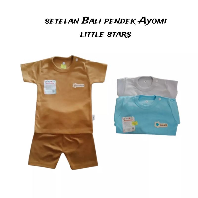 JBS - Baju Setelan Pendek Bayi Newborn Ayomi | Newborn - 18 bulan