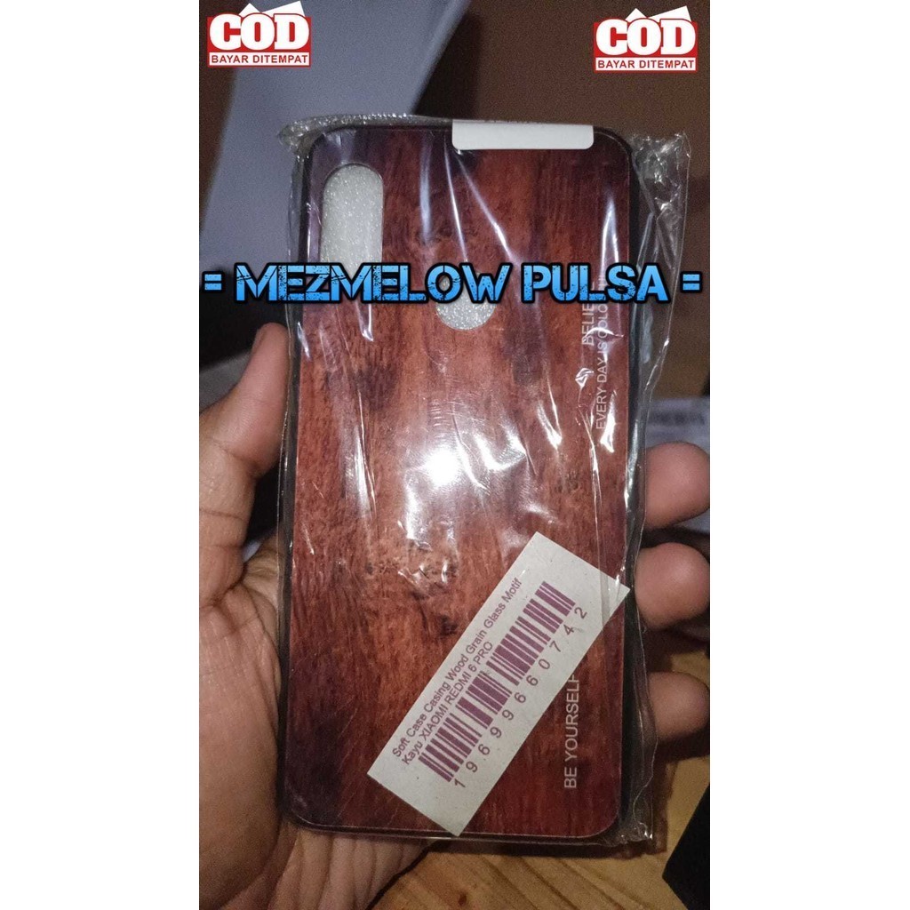 Casing Wood Grain Glass Motif Kayu Caseng Hard Case XIAOMI REDMI 6 PRO / MI A2 LITE - Gambar 3