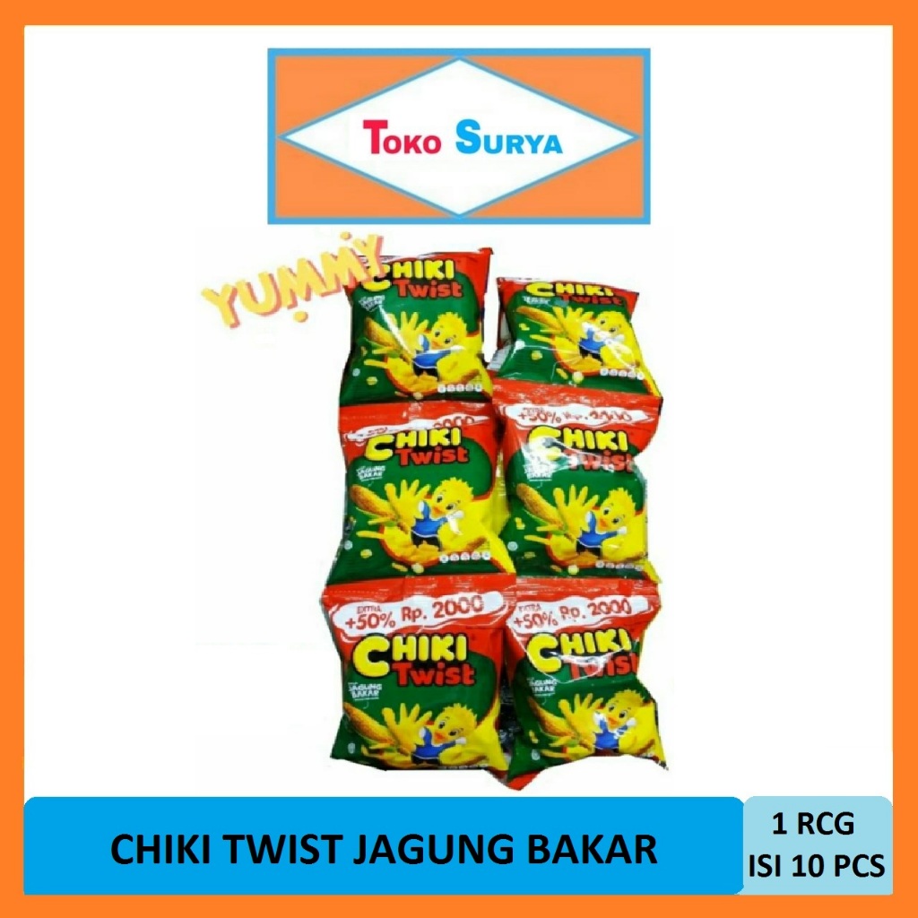 

Chiki Twist Jagung Bakar 10 Pcs x 22.5 Gr