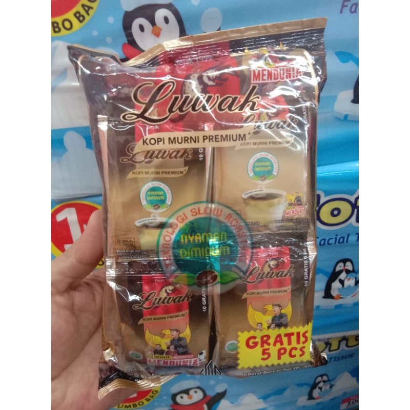 

Luwak kopi murni premium 10+5pcs 6,5g