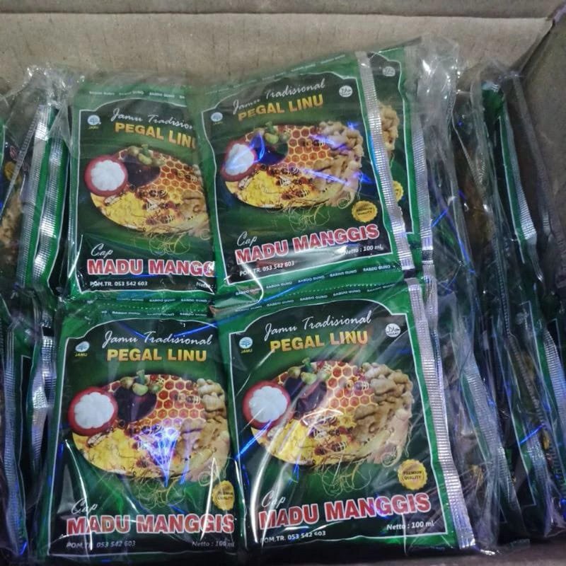 

Jamu Cap MADU MANGGIS Tradisional Atasi Pegel linu Asam Urat 6 Sachet