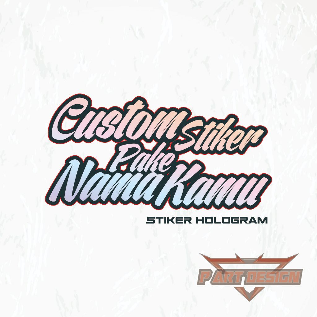 

CUSTOM STIKER PAKE NAMA SENDIRI