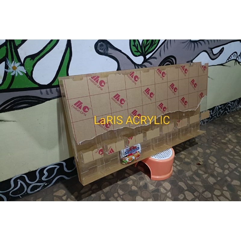 Acrylic Display Mie - Akrilik Custom Tempat Pajangan Mie 3mm