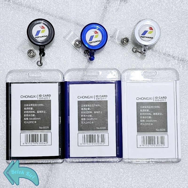 

Tempat Kartu Id Card Akrilik CHQ + Yoyo Logo Pertamina