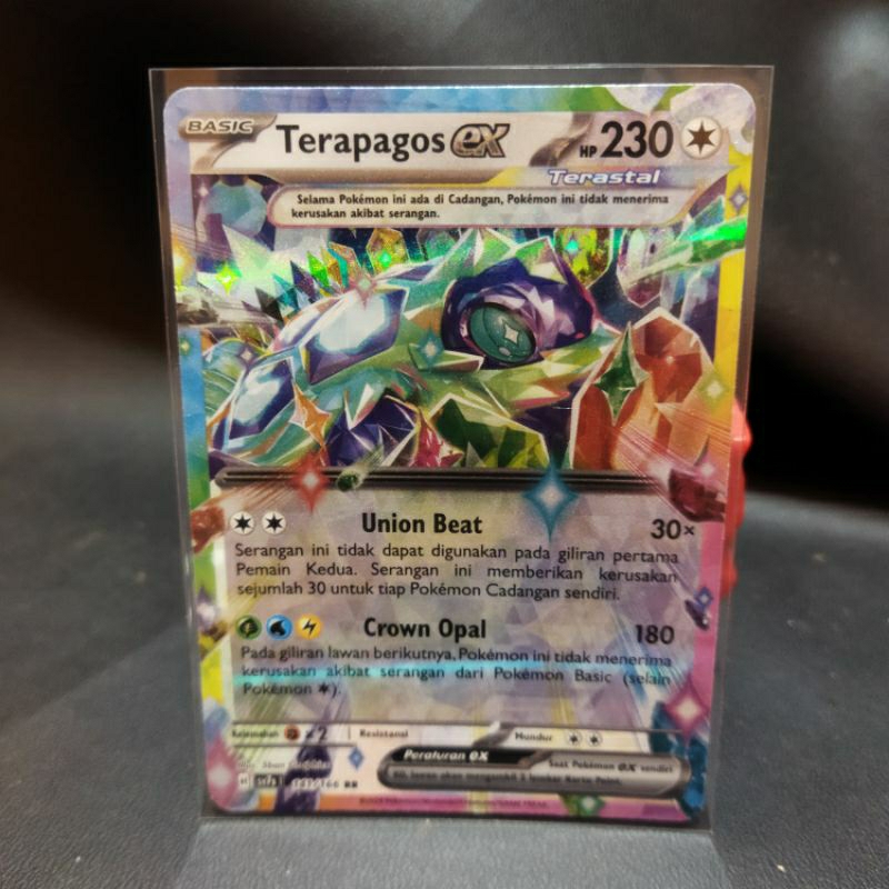 Pokemon TCG Indonesia Terapagos ex terastal sv7s 141/166 RR original