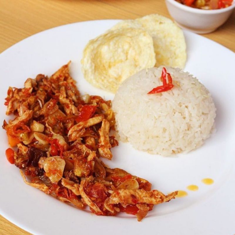 

SAMBAL AYAM SUWIR BALADO | AYAM SUWIR PEDAS GURIH 130GRAM (PROMO BELI 5 GRATIS 1)