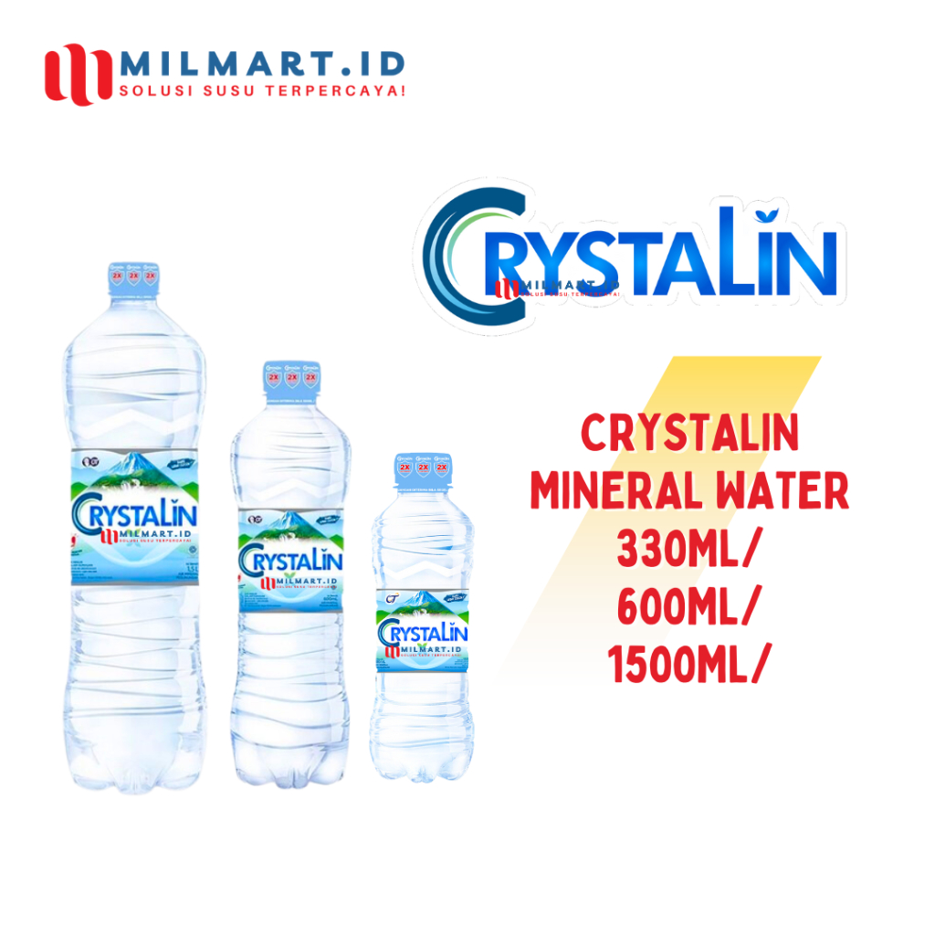 

CRYSTALINE MINERAL WATER 330ML/600ML/1500ML AIR MURNI AIR MINUM BOTOL