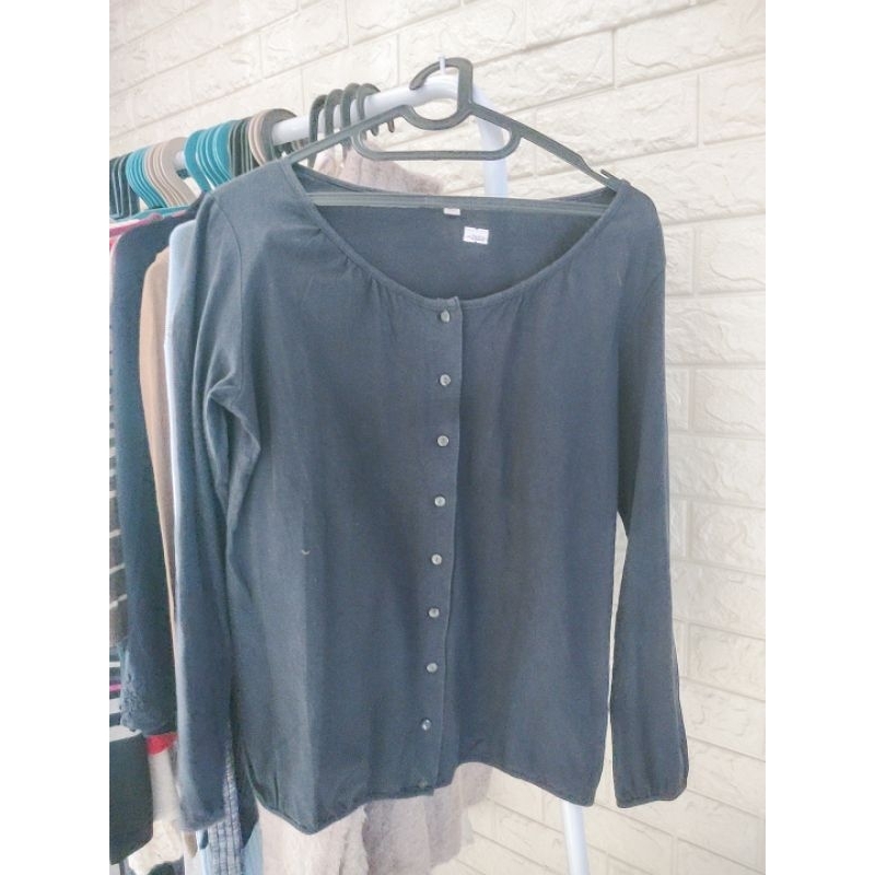 cardigan panjang hitam