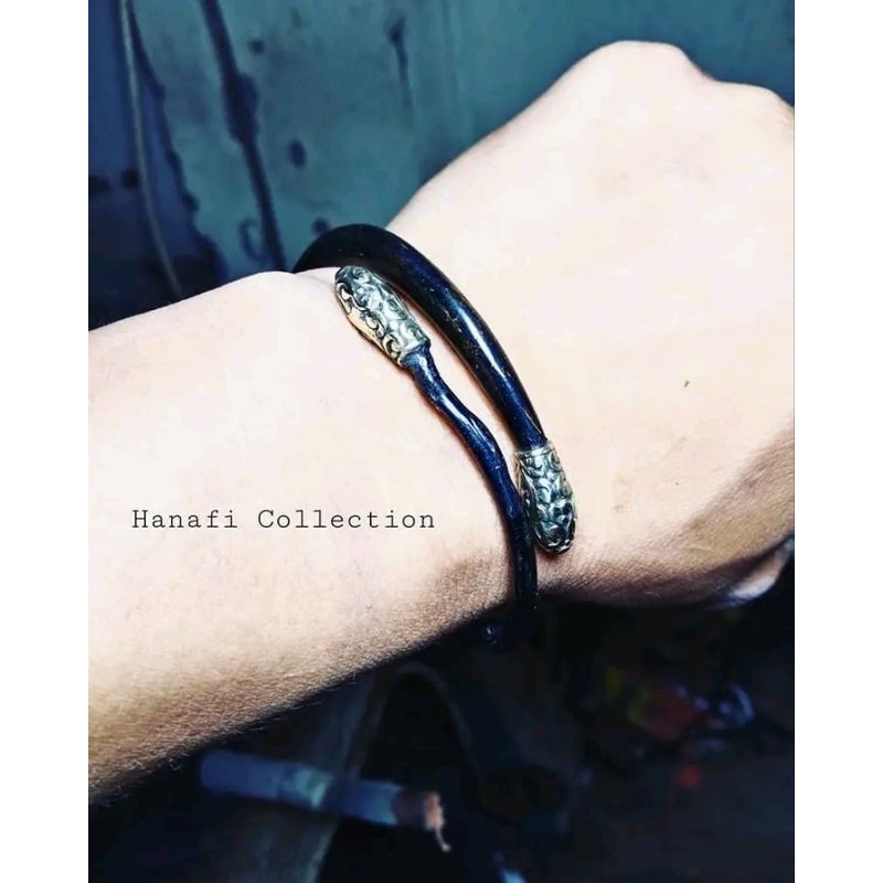 Akar Bahar Hitam Lentur Desain Logam Lonjong