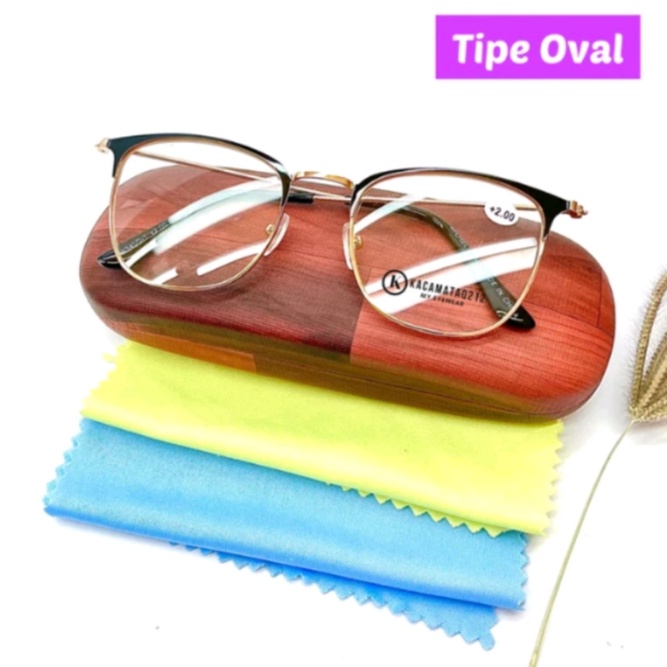 Terkini  Kacamata Baca Lensa Plus Pria Wanita Kacamata Baca Model Oval Reading Glasess