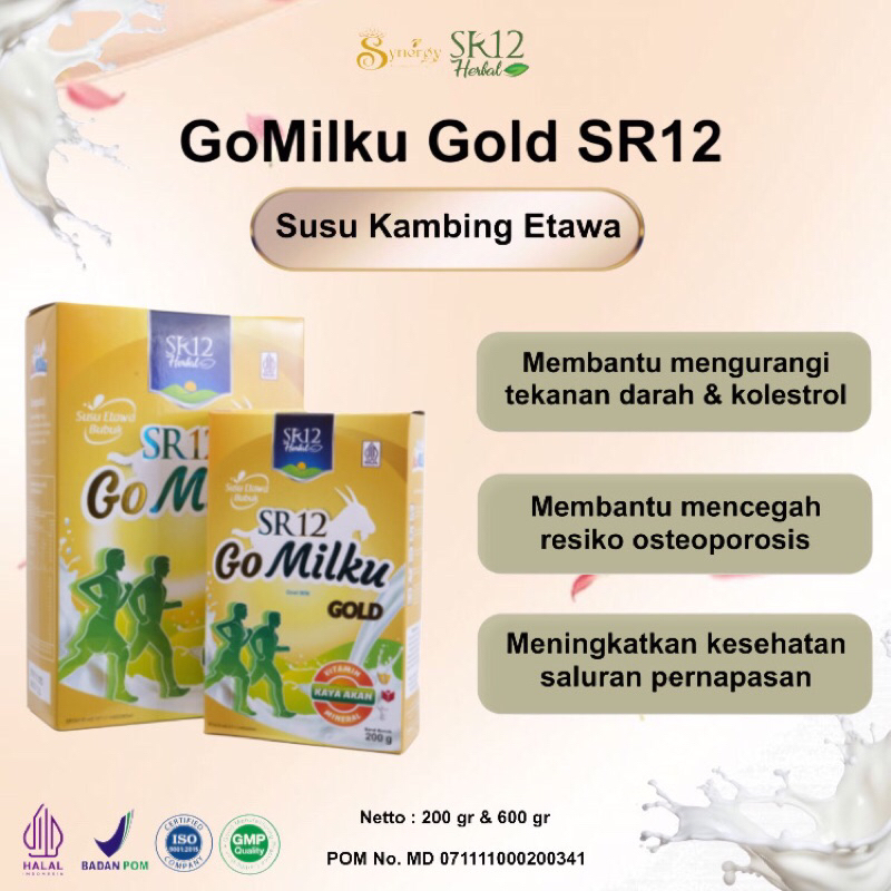 

GOMILKU GOLD SR12 SUSU KAMBING ETAWA RENDAH LEMAK TINGGI KALSIUM BEBAS GULA PREMIUM HALAL BPOM