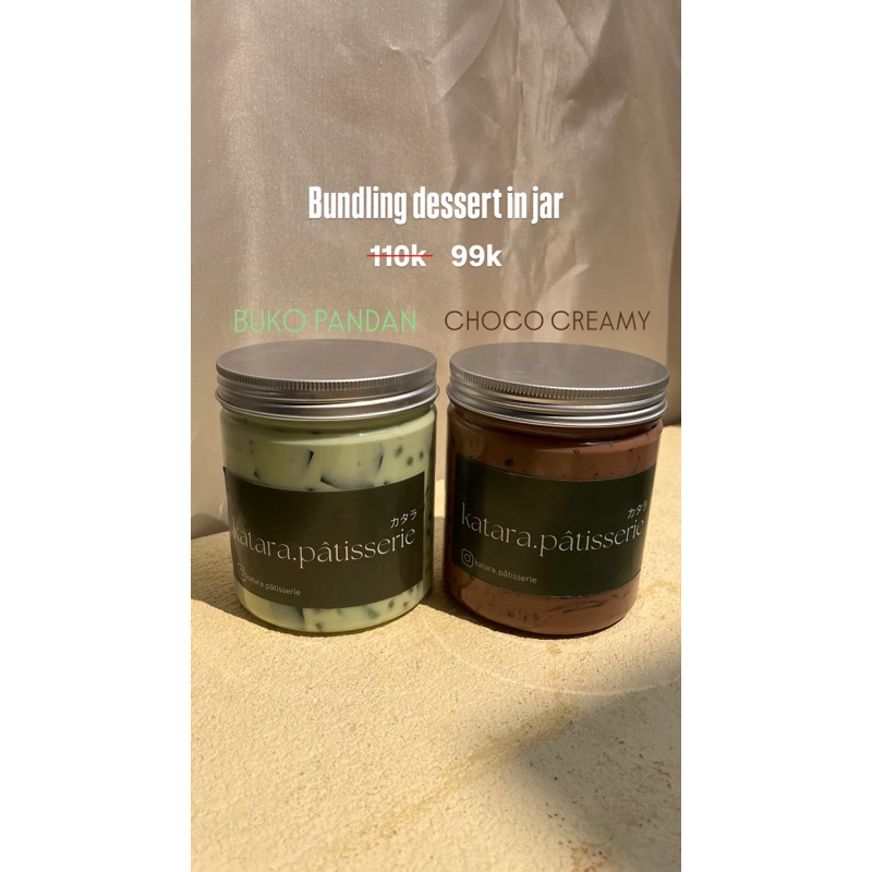 

Bundling choco creamy dan buko pandan