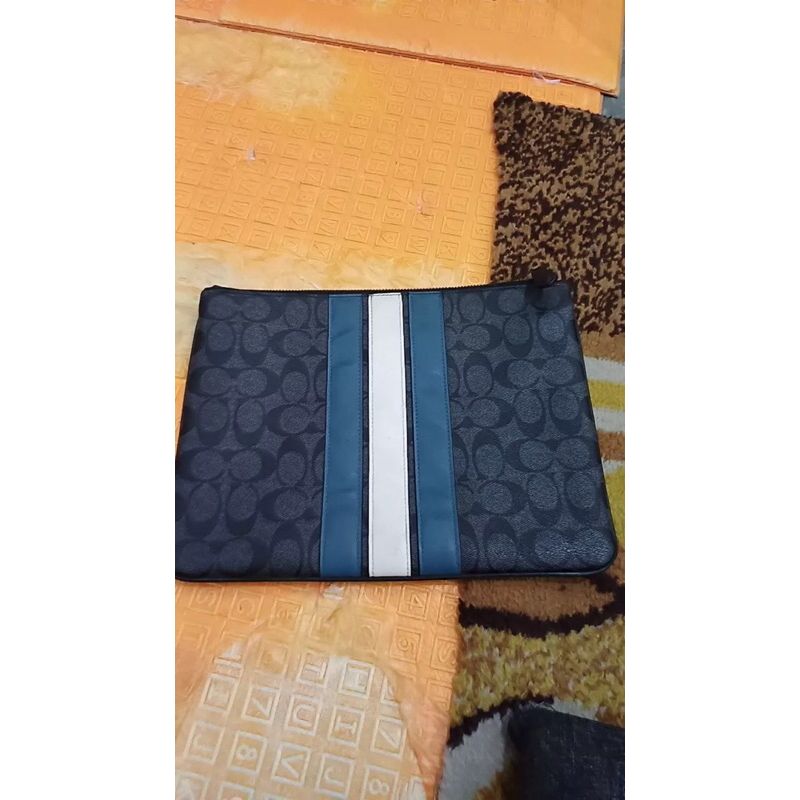 Preloved Tas Clucth Coach Cowok Original