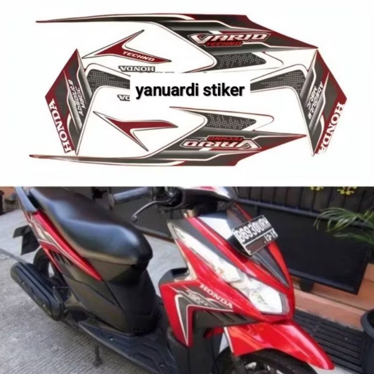 STRIPING STIKER VARIO 110 TECHNO TAHUN 2010 STIKER VARIO 2010 TECHNO