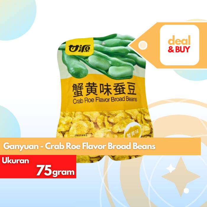 

Ganyuan Crab Roe Flavor Broad Beans 75g