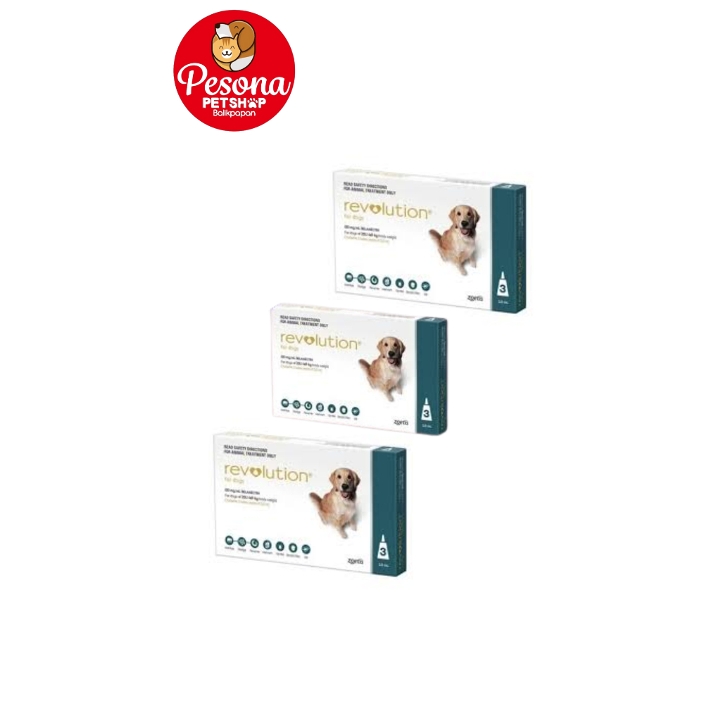 REVOLUTION TEAL / DOG 2 ML - OBAT KUTU, CACING, PARASIT