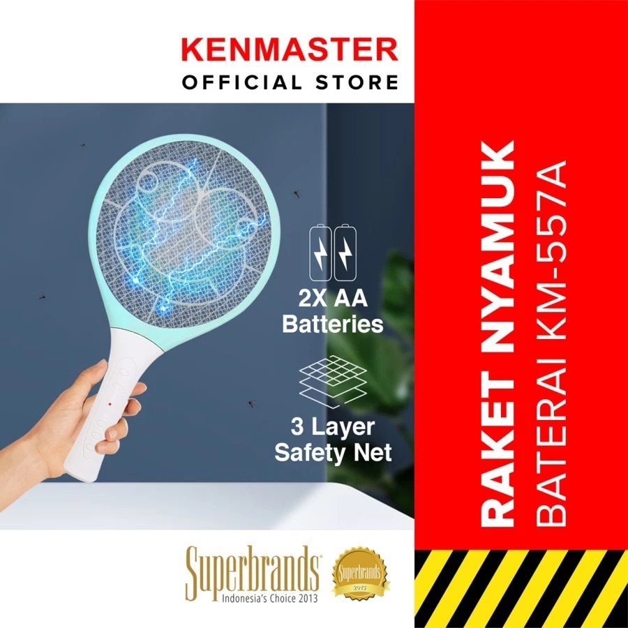 Kenmaster Raket Nyamuk Multifungsi Perangkap Nyamuk KM-557A