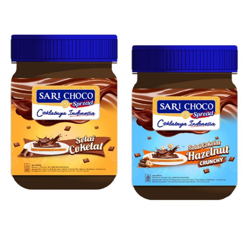 

Sari Choco Selai Cokelat hazelnut Crunchy 150 g