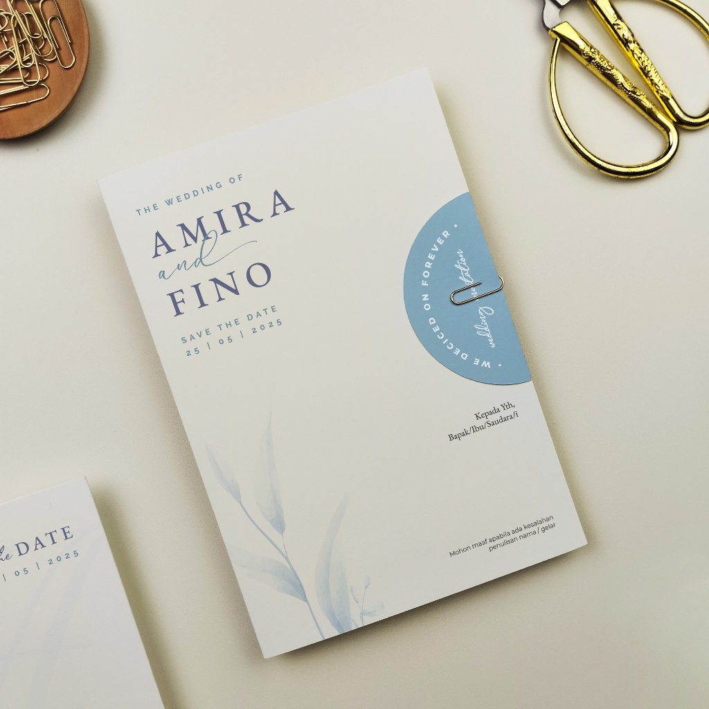 Undangan Pernikahan Cetakgrafis Unik Simple Minimalis (UC.002)