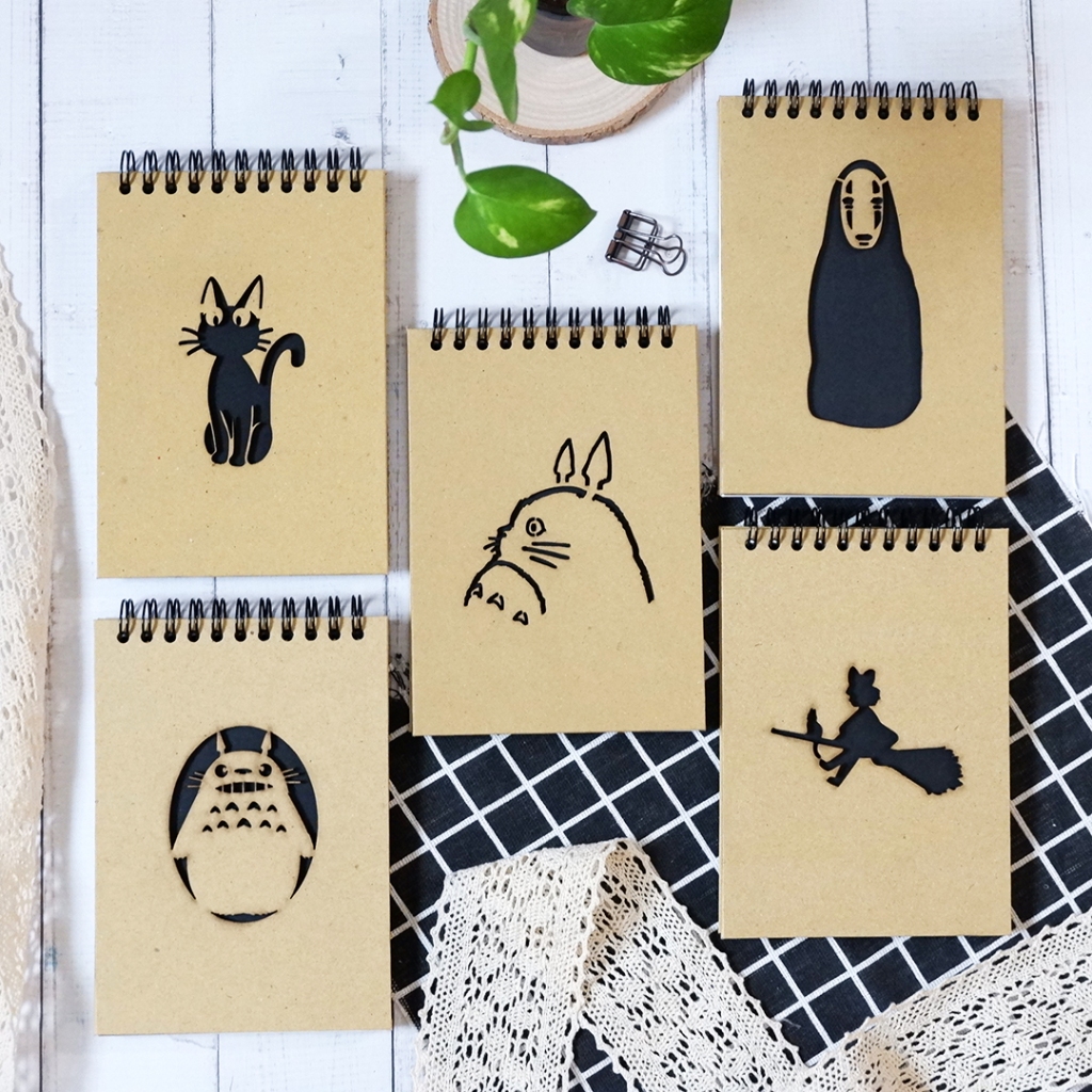 

OTTERSPACE STUDIO Ghibli Series Plain Notebook A6 / Buku Catatan