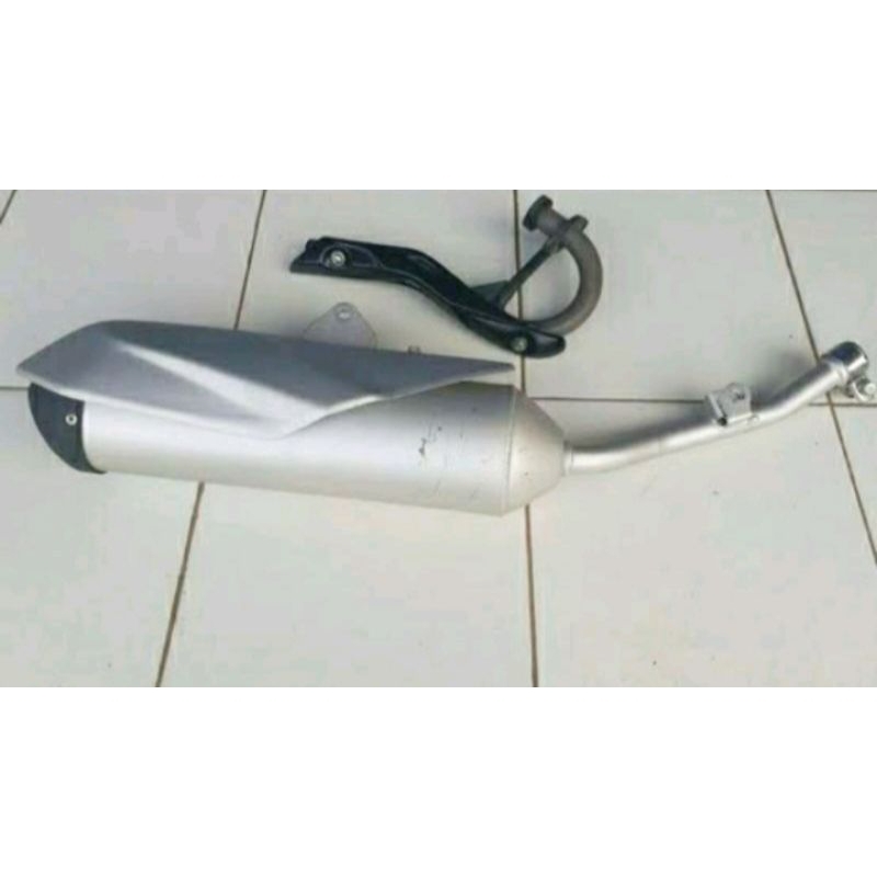 knalpot full system original Kawasaki KLX / DTRACKER new dan KLX BF se extrem copotan motor original