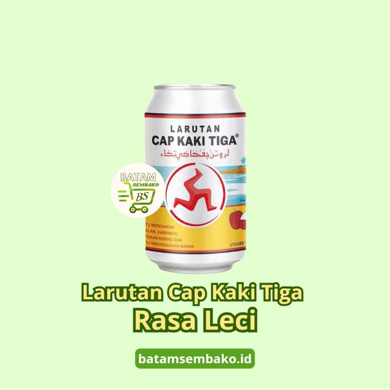 

Larutan Penyegar Cap Kaki Tiga Rasa Leci