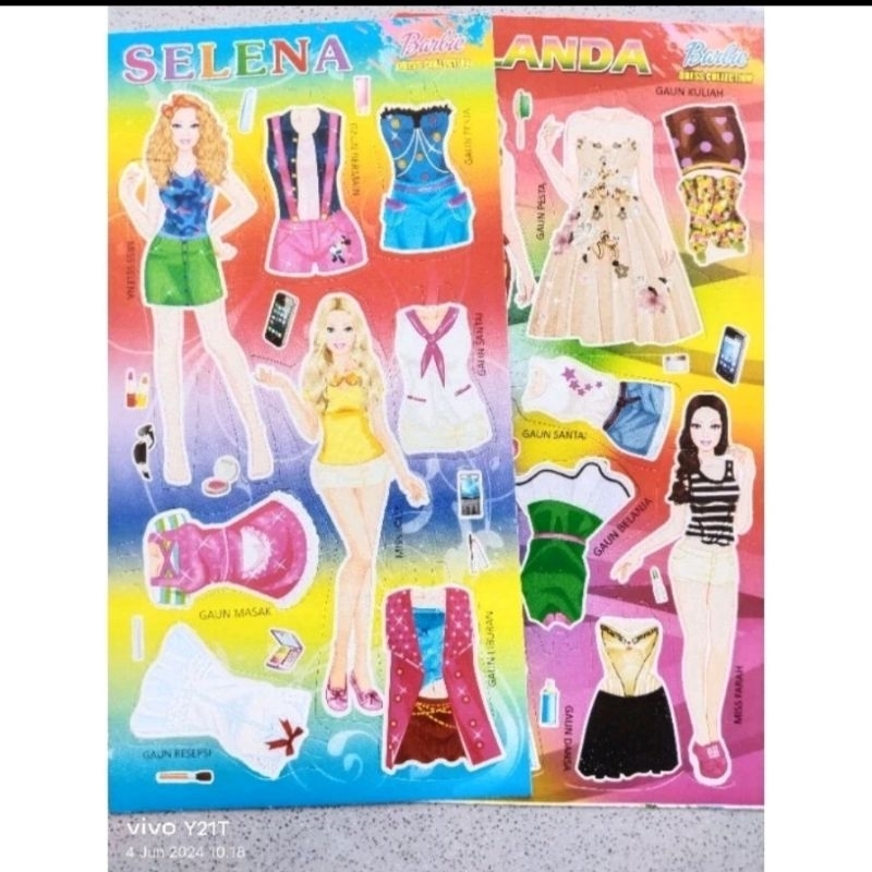 Mainan bongkar pasang kertas