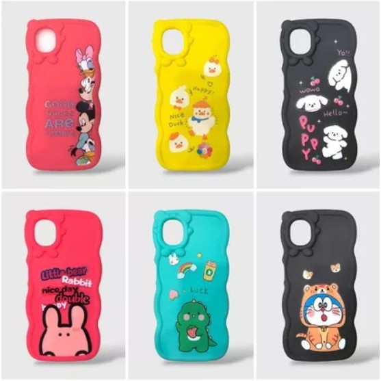 CASE CURLY HEADTOON VIVO Y91/Y93/Y95/Y17/Y12/Y16 CASE CORAK KARAKTER LUCU SOFT CASE