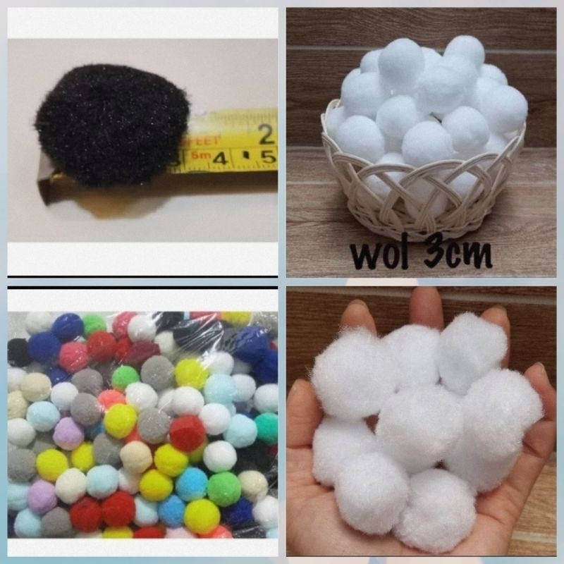 Pompom size 3cm