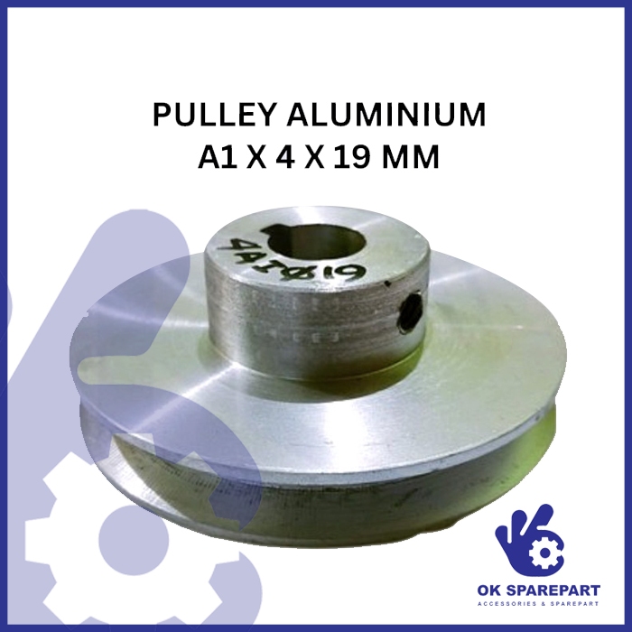 Pulley aluminium ukuran A 1 x 4 x 19 mm
