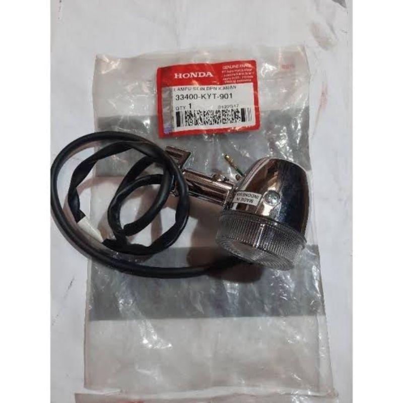 lampu sein depan kanan scoopy karbu / 33400-KYT-901