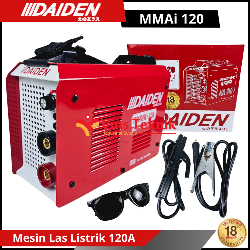 Mesin Las Listrik Inverter Trafo Las Travo Las DAIDEN MMAi120 MMAi 120