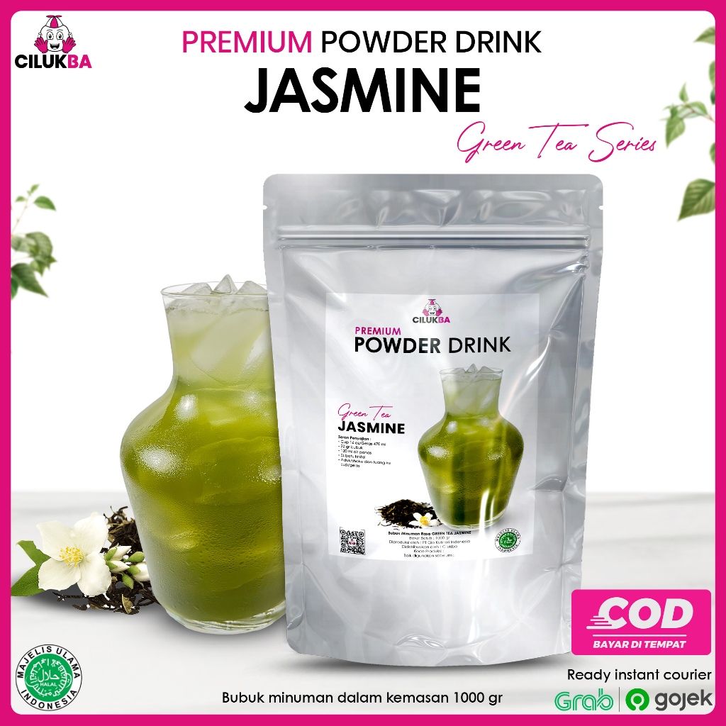 

Cilukba Bubuk Minuman Premium Rasa Jasmine Green Tea 1kg / Premium Powder Drink