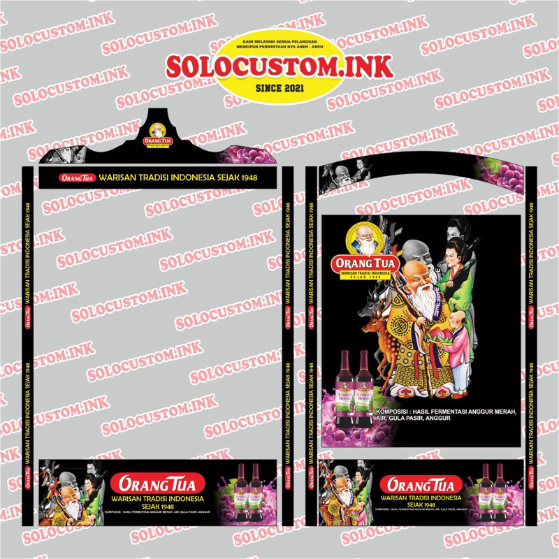 Sticker Decal Sangkar Kotak No 1,2,3 Dan Sangkar Khosan 40 X 40 Uk Standart / Ceper